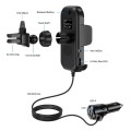 Car Charger Dual USB MP3 Player Bluetooth Receiver FM Transmitter Call Hands-Free Holder