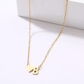 GENUINE Initial Letter ` B ` Name Choker Stainless Steel Necklace - DO NOT FADE