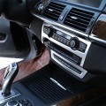 Car Air Conditioner Volume Decoration Button Frame Trim Accessories for BMW-X5 E70 2008-2013