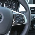 for 2 Series 218I F45 F46 X1 F48 -2019 Car Carbon Fiber Steering Wheel Button Cover Trim Decor