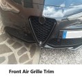 for Alfa Romeo Giulia -2019 Car Front Bumper Air Grilles V Frame Decoration Trim Sticker Cover