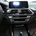 Carbon Fiber Interior Center Multimedia Console Air Condition Adjust Panel Cover Trim For-BMW X3 X4