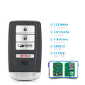 Smart Keyless Entry Remote Key Fob For Honda Acura MDX RDX Base KR5V1X 47 Chip 313.8Mhz