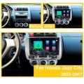 2Din Android 10 Car for HONDA JAZZ City 2002-07 Car Radio GPS Navigation WIFI RDS DSP IPS