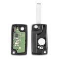 Car Keyless Entry Case Flip Folding Remote Key 433MHz with ID46 Chip HU83 Blade for Peugeot