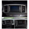 For Mitsubishi Lancer 2008-2015 Carbon Fiber Car Navigation Screen Display Panel Sticker Cover