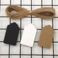 1pc 3x5cm Kraft Paper Tag Labels Card Hang Tag Wedding Party Note - Brown