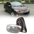 Car Chrome Side Led Light Rearview Mirror Covers Molding Trims for Toyota Corolla 2009-2013