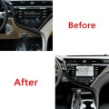 for Toyota Camry 2018-20 Carbon Fiber Interior Center Console Dashboard Panel Frame Decal Cover Trim