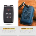 For Land Rover Range Rover Evoque Discovery Sport For Jaguar E-Pace Leather Car Key Case Cover