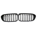 Matte Black Front Double Line Sport Kidney Grille Grill for BMW 5 Series G30 G38 -2020