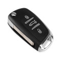 Modified Remote Entry Key Fob Shell Case 3 Buttons for CITROEN C2 C3 C4 C5 C6 C8