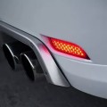 Black Car LED Rear Bumper Reflector Light Auto Driving Brake Fog Trim Tail Lamp for Subaru Impreza