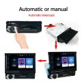 Car Automatic Radio 1 Din Android GPS Navigation Bluetooth Camera Retractable Screen Audio USB