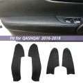PU Leather Interior Door Armrest Panel Cover Trim for Nissan Qashqai J11 2016 2017 2018