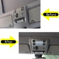 Car Roof Reading Lamp Panel Frame Decoration Cover ABS Chrome for BMW X3 E83 2003-2010