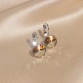 Silver Smoky Crystal  Earring Jewelry Ref8