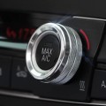 3Pc Silver AC Climate Control Radio Volume Knob Ring Cover for F10 F11 5 Series 5GT F12 F13 6 Series