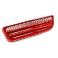 Front Bumper Honeycomb Fog Lamp Cover Tirm for Dodge Charger 2016 2017 2018 2019 2020 2021 SXT, Red