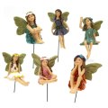 Fairy Garden - 6pcs Miniature Fairies Figurines Accessories for Outdoor or House Decor Fai