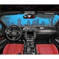 ABS Carbon Fiber Central Control Dashboard Panel Cover Trim Stickers for Ford Mustang 2015-19