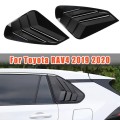 Car Rear Side Window Louvers Shutter Cover Blinds Scoop Air Vent Cover Trim for Toyota RAV4 2019-21