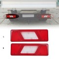 Car Rear Bumper Reflector Rear Tail Lamp Lens Cover for Ford Transit MK8 2014-on Tipper Truck