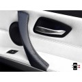 Door Handles Strap Cover Front Rear Right Hand Sewing Carbon Fiber Pattern For-BMW 3 Series
