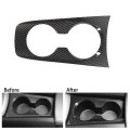 Car Carbon Fiber Center Console Water Cup Holder Trim Stickers for Chevrolet Camaro 2010-2015