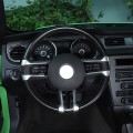 Steering Wheel Cover Decorative Trim Kit Sticker ABS for Ford Mustang 2009 2010 2011 2012 2013