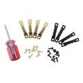 600 in 1 RV High-bow Double-sided Serrated Hanger Hooks with Self-tapping Screws + Screwdriver