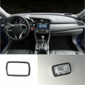 2Pcs Car Roof Reading Light Trim Frame ABS Carbon Fiber for Honda Civic -2019