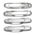 Front Rear Left Right Outside Exterior Door Handle Set of 4Pcs for 1998-2003 Toyota Sienna Silver