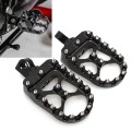 MX Foot Pegs Motorcycle WideFat Footpegs Bobber 360 Roating Rear Footrests for Dyna Fatboy
