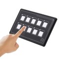 RV Switch Panel Bluetooth Mobile APP Control Yacht Modified 10-Position Switch Waterproof Panel