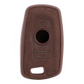 Car Key Case Flocking Plastic Square-shaped Protective Cover Three Buttons for BMW