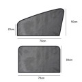 Car Sunshade UV Protector Front Rear Side Window Curtain Sun Shade Fit Most of Vehicle netic