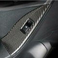 for Subaru Forester 2013- Car Real Carbon Fiber Door Window Lift Switch Button Cover Trim Frame