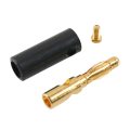 40 in 1 Car Red and Black Cover Gold-plated 4mm Banana Head Audio Jack Plug