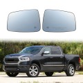 For 2009-2019 Dodge RAM 1500 2500 Car Front Heated Side Door Wing Rear View Mirror Lens Glass