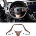 Steering Wheel Trim Fit for Honda CRV EX EX-L Touring 2017-2021 Peach Wood Grain Car Decoration