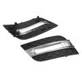 Left + Right DRL Light Cover Front Bumper Grilles for Mercedes-Benz W164 ML450 ML CLASS 2009-2011