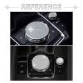 Bling Multimedia Volume Knobs Caps Center Console Button Cover Trim Parts Stickers for Mazda