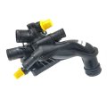 Water Outlet Assembly Thermostat Housing 1.6T For Peugeot 207 308 Citroen C4 L C4(B7) DS3