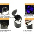 Mini Car Loaded Ashtray With Lamp and Cover Car Stowing Tidying Trash Can Supplies