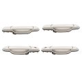 Front Rear Left Right Outside Exterior Door Handle Set of 4Pcs for 1998-2003 Toyota Sienna White