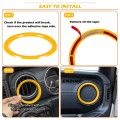 Air Conditioner Vent Ring for Jeep Wrangler JL JLU & Gladiator JT 2018-2021 (Yellow)