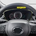 For Toyota Corolla Cross 2019-2021 Carbon Fiber Car Instrument Panel Decorative Frame Cover