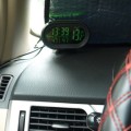 Thermometer Car Voltage Meter Car Battery Voltmeter Voltage Meter Tester Monitor 12V
