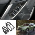 for Subaru Forester 2013- Car Real Carbon Fiber Door Window Lift Switch Button Cover Trim Frame